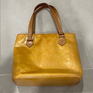 Louis Vuitton Vernis Yellow Tote